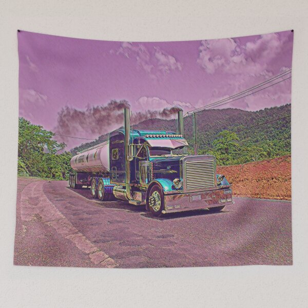 Item preview, Semi truck painting  designed and sold by ^ H12021 ^.