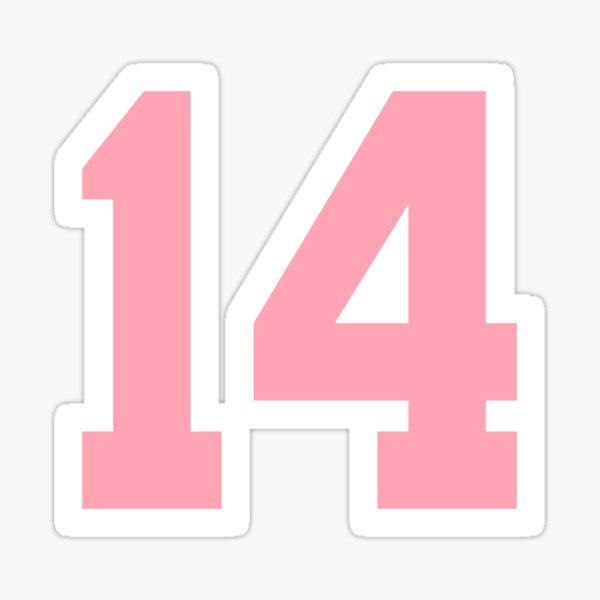 Number 14 Stickers for Sale | Redbubble
