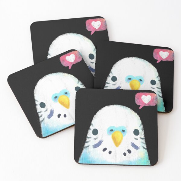 Item preview, Budgerigar Blue Bird designed and sold by julianamotzko.
