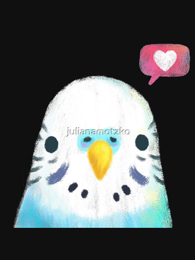 Budgerigar Blue Bird by julianamotzko