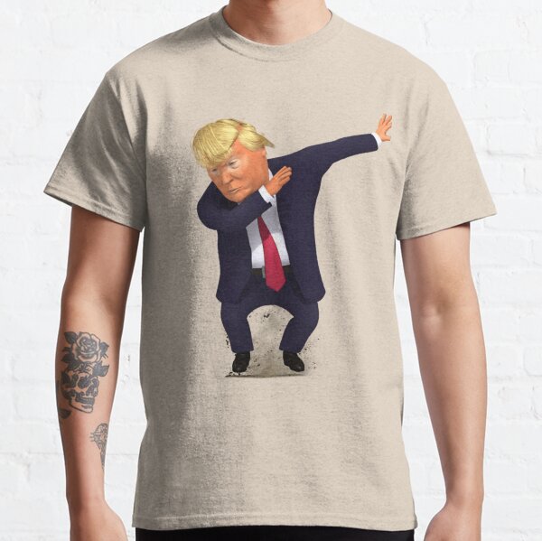 Trump Dabbing, President Trump Cartoon Parody Classic T-Shirt