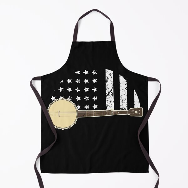 Item preview, Banjo with American Flag designed and sold by Huhnerdieb Apparel.