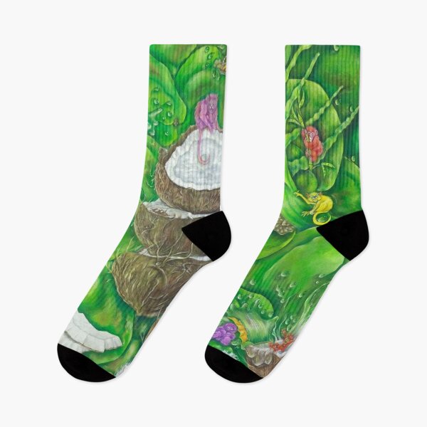 Item preview, Monkeys playing in the jungle enjoying the coconut water designed and sold by decasoart.