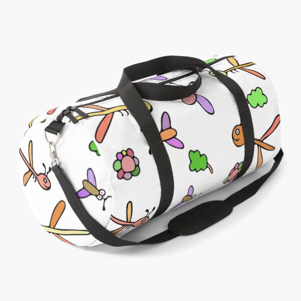 Item preview, Cute and Colorful Dragonfly and Bug Pattern (white) designed and sold by Davey's Designs.