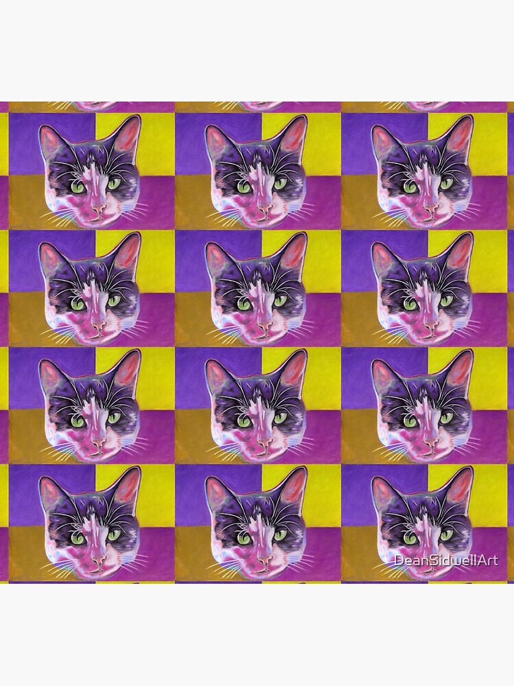 Nova's Gone All Pop Art: Original Pop Art Colour Pastel Drawing by Dean Sidwell by DeanSidwellArt