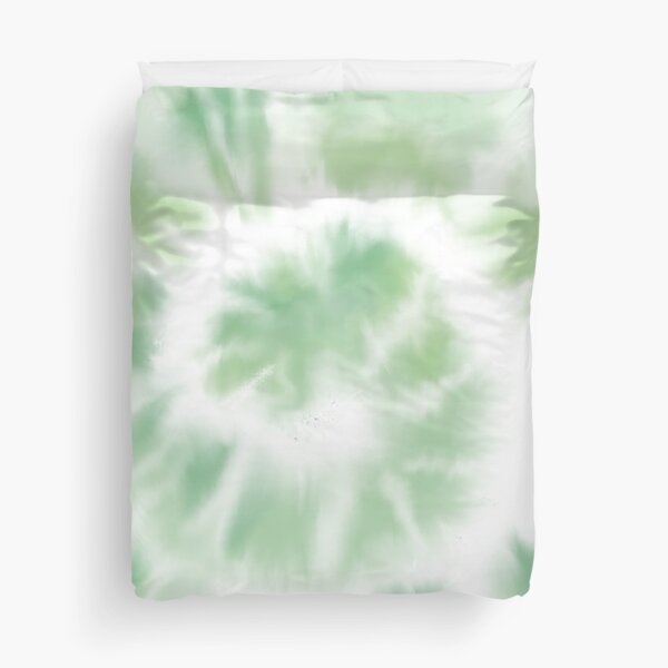 Mint green tie-dye Duvet Cover