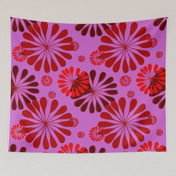 Item preview, Flower pattern in red and pink designed and sold by bernd49.