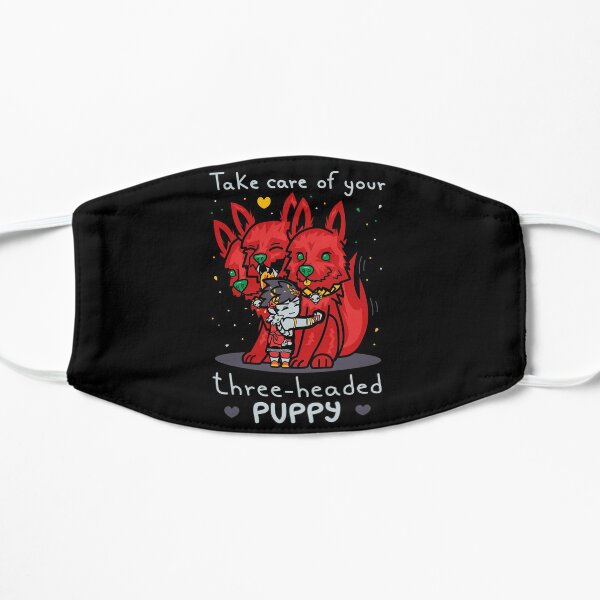 Three-headed puppy Flat Mask
