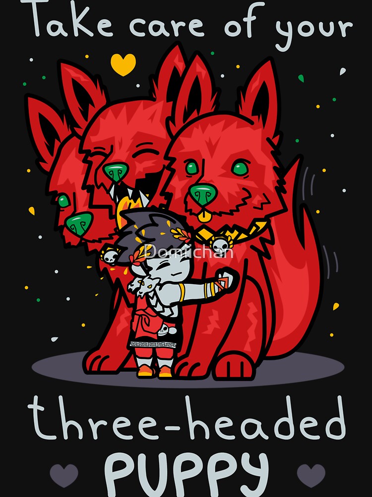 Three-headed puppy by Domiichan