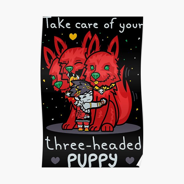 Three-headed puppy Poster