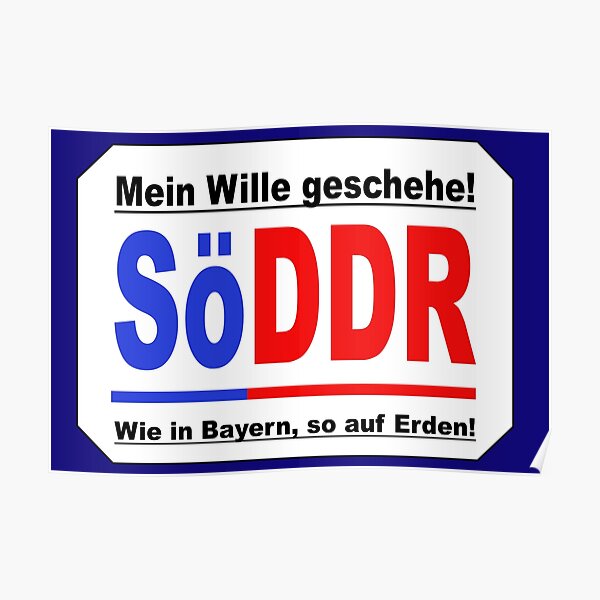 SöDDR | Söder | GDR | protest Poster