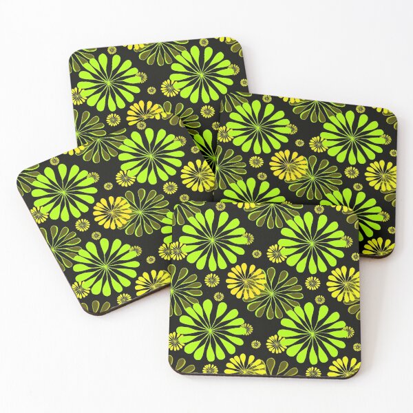 Item preview, Flower pattern in green and yellow designed and sold by bernd49.