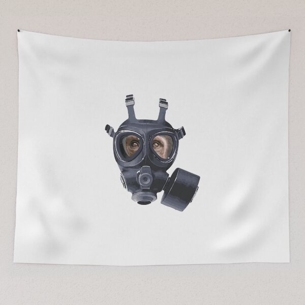 Item preview, Chimpancé con máscara designed and sold by ArtofDissent.