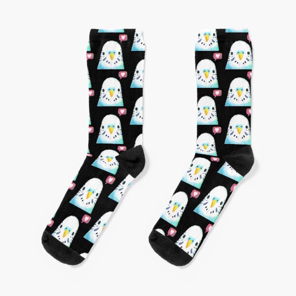 Budgerigar Blue Bird Socks