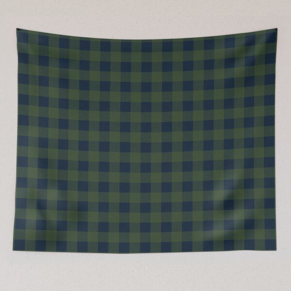 Item preview, Plaid (olive green/navy blue) designed and sold by Design Minds Boutique.