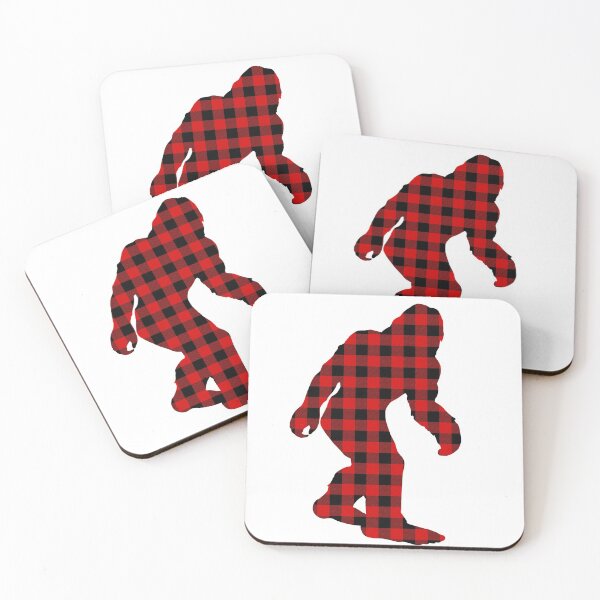 Item preview, Buffalo plaid christmas bigfoot christmas yeti designed and sold by GoodyLeo.