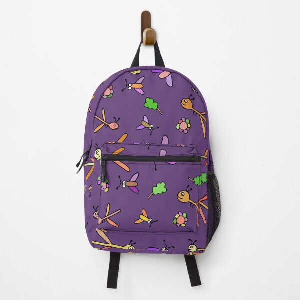 Item preview, Cute and Colorful Dragonfly and Bug Pattern (purple) designed and sold by Davey's Designs.