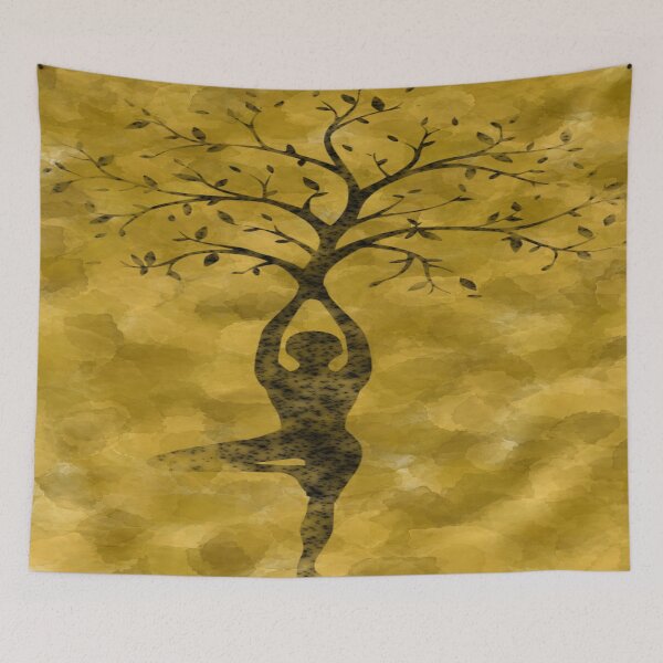 Item preview, Yoga tree pose designed and sold by puravidavisions.