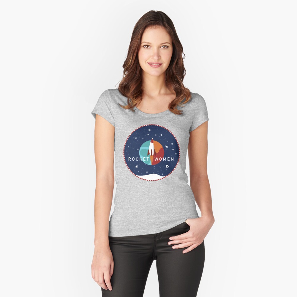 Item preview, Fitted Scoop T-Shirt designed and sold by RocketWomen.