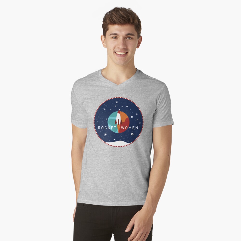 Item preview, V-Neck T-Shirt designed and sold by RocketWomen.
