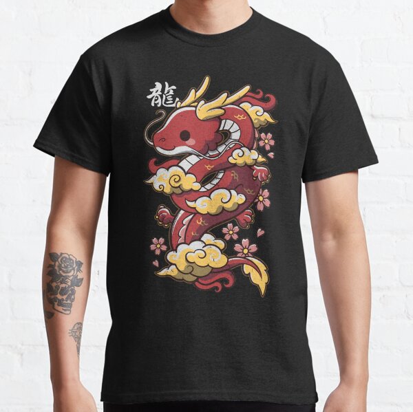 Aperçu de l'œuvre Dragon rouge chinois kawaii créée et vendue par NemiMakeit.