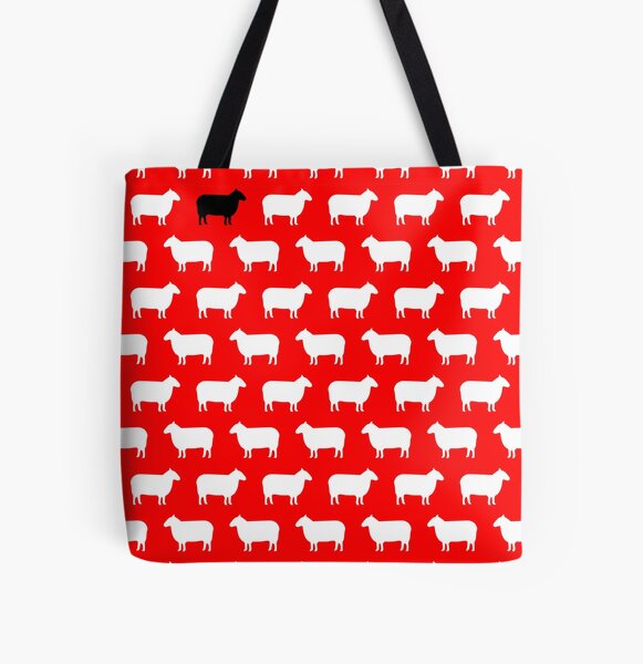 Sheep Portrait Organic Cotton Tote Bag