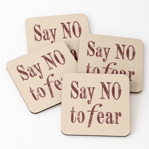 Item preview, Say No To Fear (dark-red distressed) designed and sold by tuzlay.