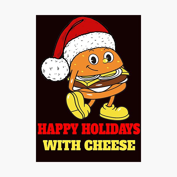 Item preview, Happy Holidays With Cheese  designed and sold by Tej0711.
