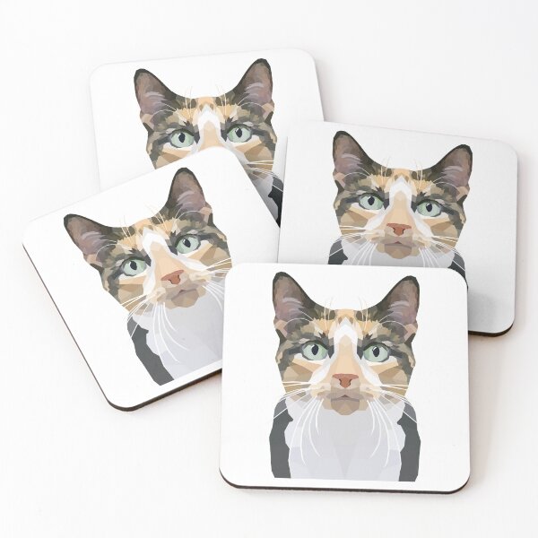 Item preview, Geometric Calico Cat designed and sold by MSwiftDesigns.