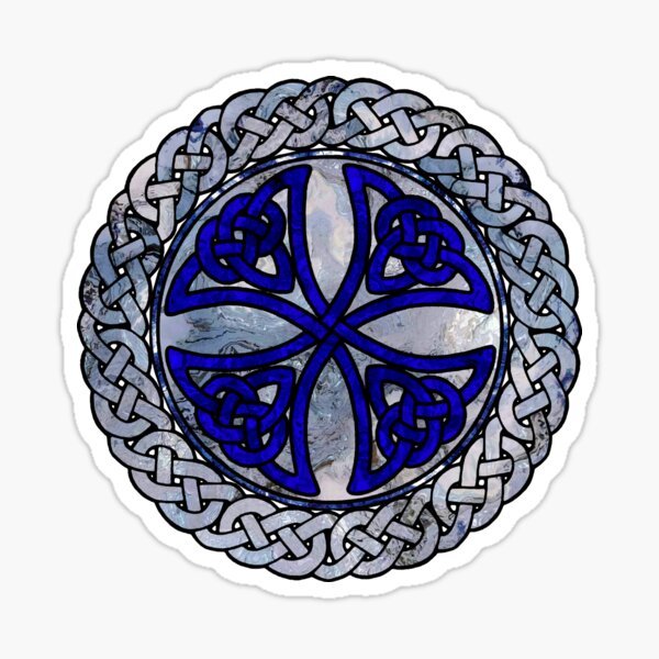 Celtic Shield Knot - Blue Sticker