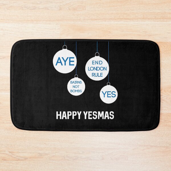 Item preview, White Happy Yesmas Christmas Decoration Bauble Design  designed and sold by MacPean.