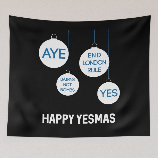 Item preview, White Happy Yesmas Christmas Decoration Bauble Design  designed and sold by MacPean.