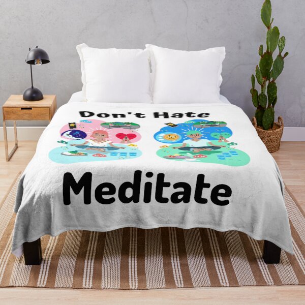 Item preview, Don't Hate Meditate designed and sold by puffers.
