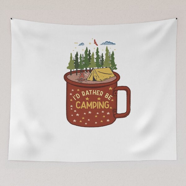 Item preview, I'd Rather Be Camping designed and sold by IyadBro.