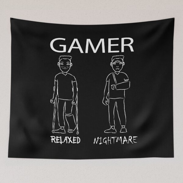 Item preview, Gamer Relaxed Nightmare Funny Gamer Design designed and sold by FalkDania.