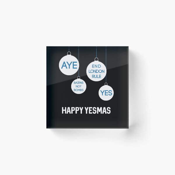 Item preview, White Happy Yesmas Christmas Decoration Bauble Design  designed and sold by MacPean.