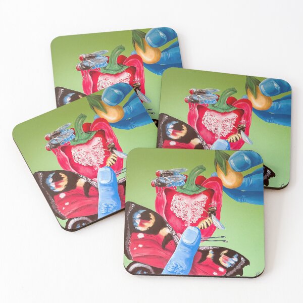 Item preview, pepper insects butterfly with blue fingers designed and sold by Firstartproject.