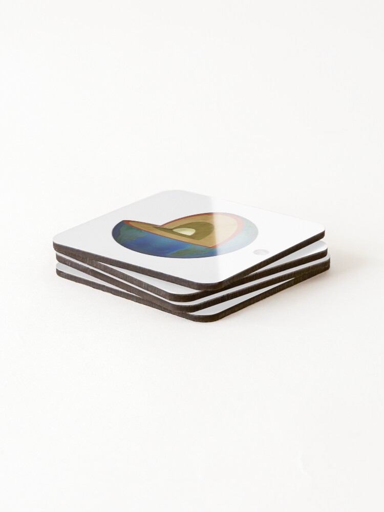 Thumbnail 4 of 5, Coasters (Set of 4), Earth designed and sold by ScienceSource.