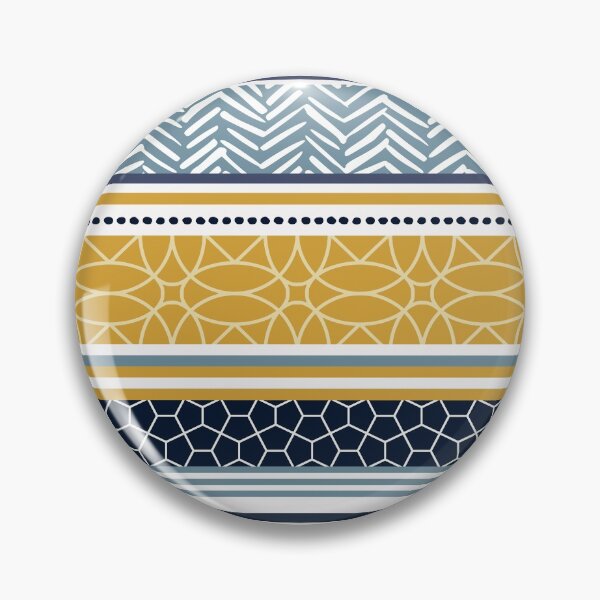 Artikelvorschau, Boho, Geomatric Line Pattern, Bohemian Style, African, Ethnic, Colorful Stripes, Yellow and Blue entworfen und verkauft von meggydesigns.
