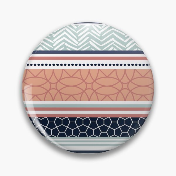 Artikelvorschau, Boho, Geomatric Line Pattern, Bohemian Style, African, Ethnic, Colorful Stripes, Pink and Blue entworfen und verkauft von meggydesigns.
