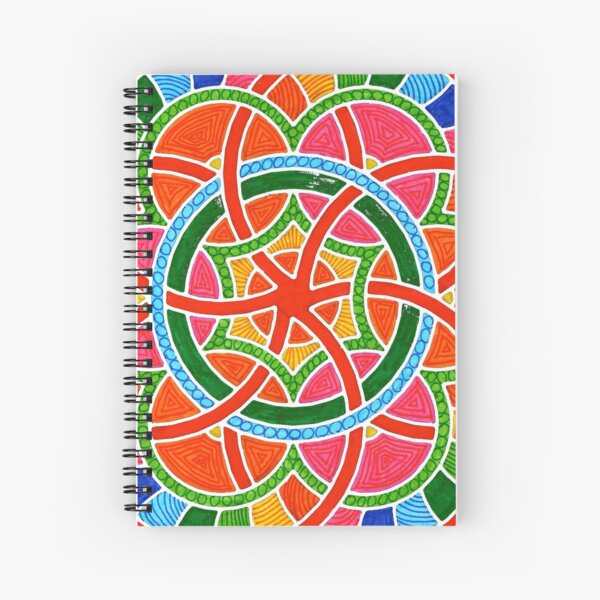 Rainbow Mandala Spiral Notebook