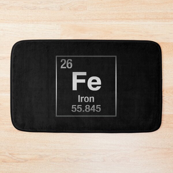 Item preview, Periodic Table of Elements - Iron (Fe) on Black Canvas designed and sold by Serge Averbukh Art Studio.