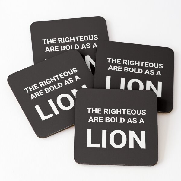 Item preview, The Righteous are Bold as a Lion Christian T-Shirt and Apparel designed and sold by christianestore.