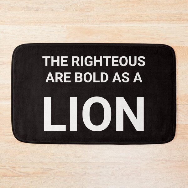 Item preview, The Righteous are Bold as a Lion Christian T-Shirt and Apparel designed and sold by christianestore.