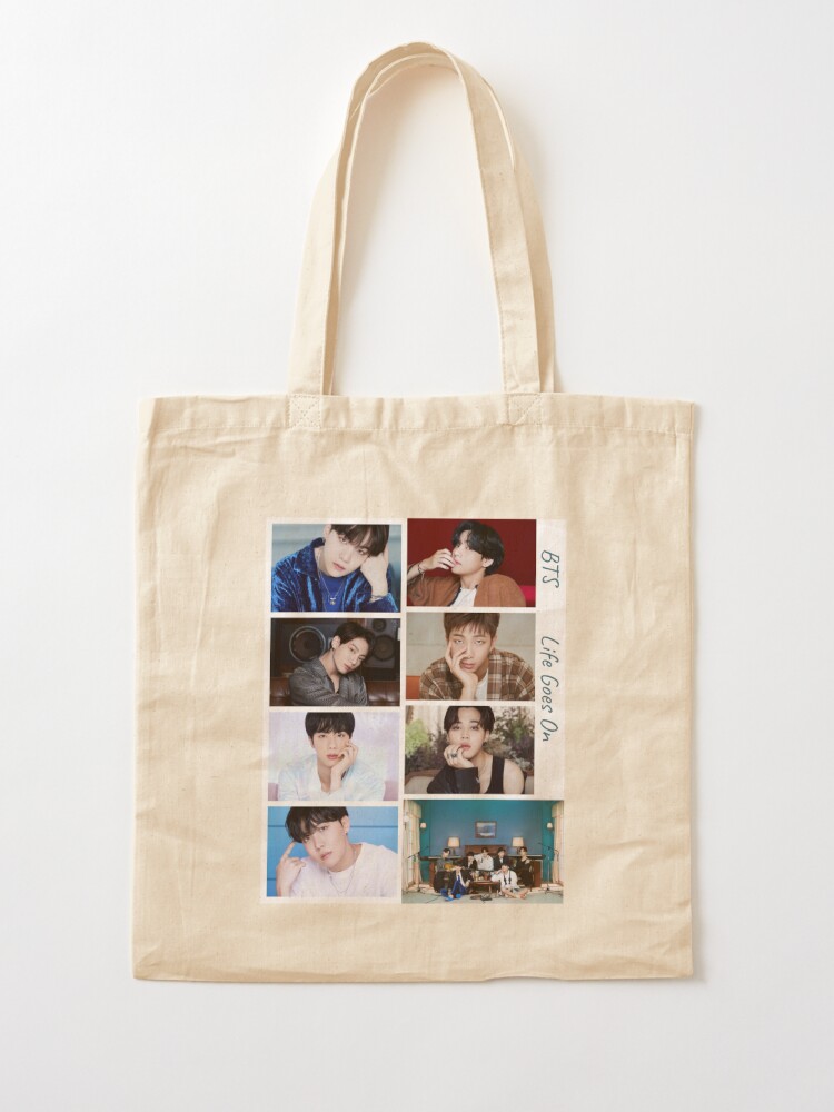 BTS Tote Bag Life Goes On BTS Army Tote Bag K-pop Jin 