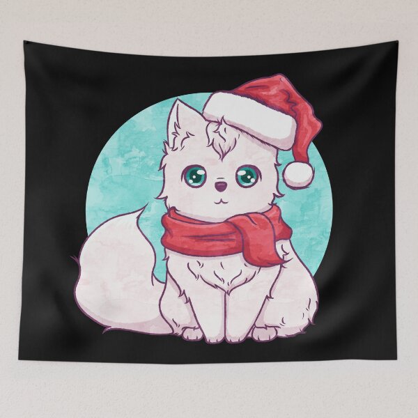 Item preview, White Fox, Merry Christmas designed and sold by WendolyF96.