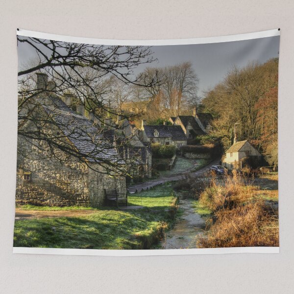 Item preview, Bibury Almshouse's in winter  designed and sold by hawkie.