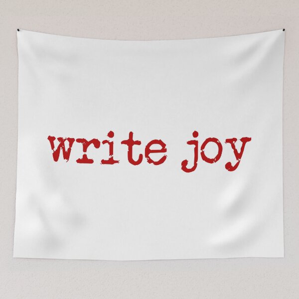 Item preview, write joy in red designed and sold by TeaRoseWriter.