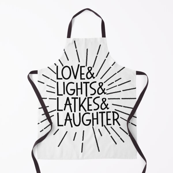 Item preview, LOVE & LIGHTS & LATKES & LAUGHTER Hanukkah Ampersand design designed and sold by starkle.