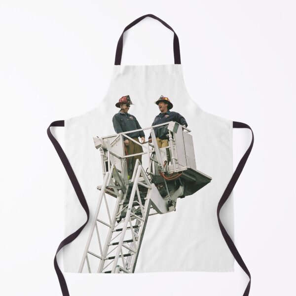 Item preview, Firefighters on fire engine crane designed and sold by FistfulOfCool.